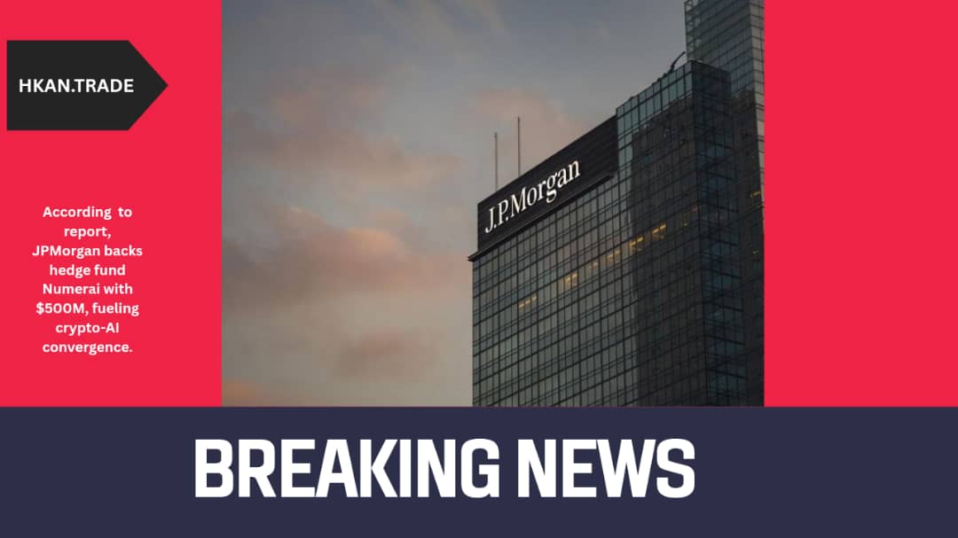 JPMorgan Backs Hedge Fund Numerai with $500M, Accelerating Crypto-AI Convergence