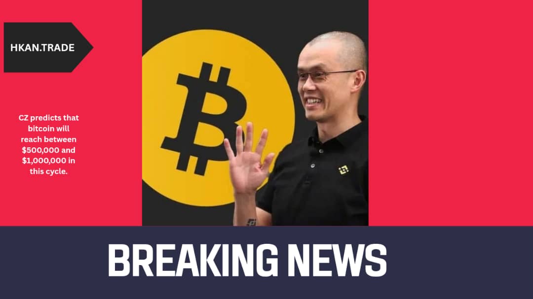 Binance Founder CZ Predicts Bitcoin Could Reach $500,000 to $1,000,000 This Cycle