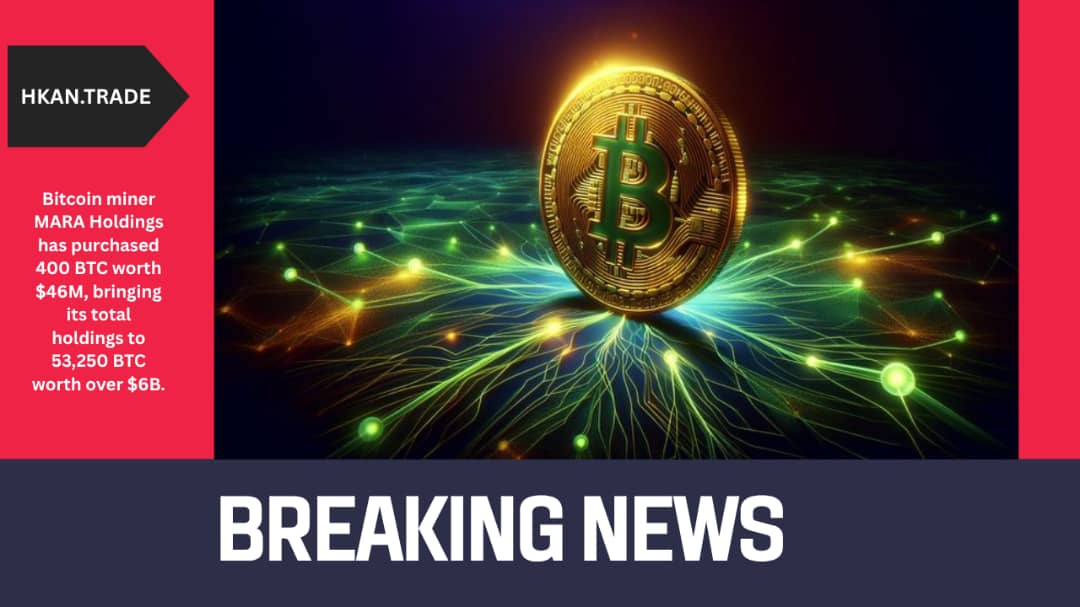 MARA Holdings Buys 400 BTC Worth $46M, Total Holdings Exceed $6 Billion