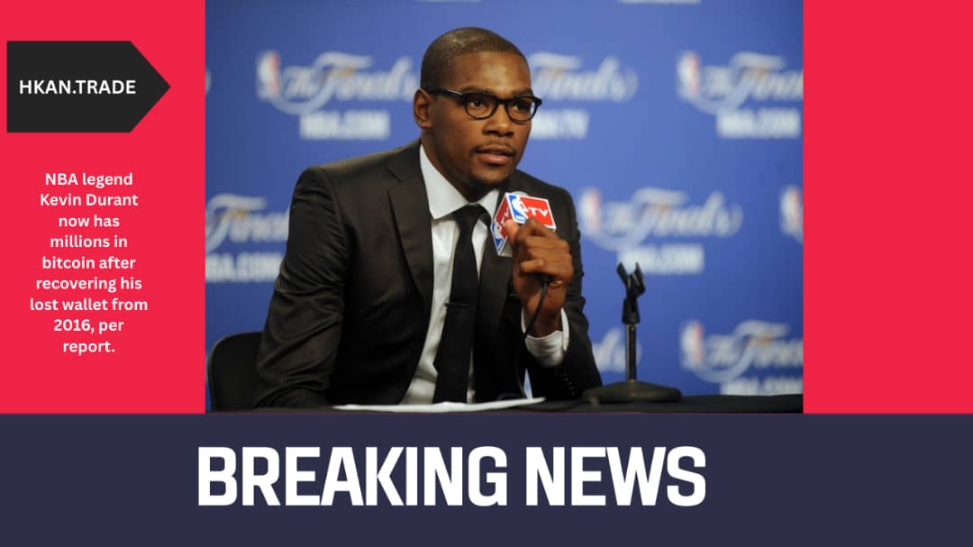 NBA Star Kevin Durant Recovers Lost Bitcoin Wallet, Now Worth Millions