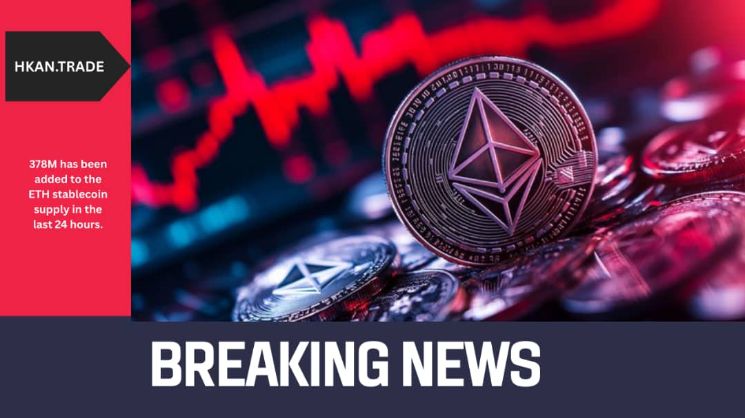 Ethereum Stablecoin Supply Surges by $378M in Just 24 Hours