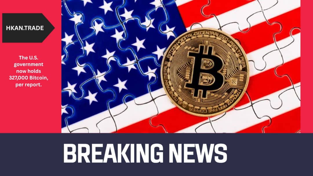 U.S. Government Now Holds 327k Bitcoin, Deepening Its Crypto Presence