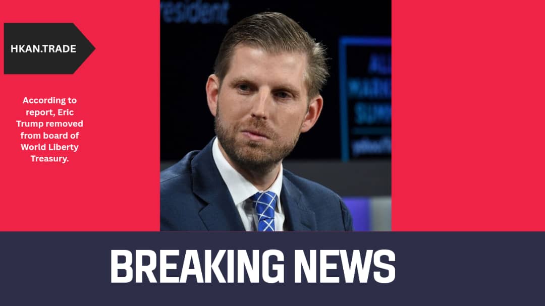 Eric Trump Removed from Board of World Liberty Treasury Firm ALT5 Sigma Due to Nasdaq Compliance