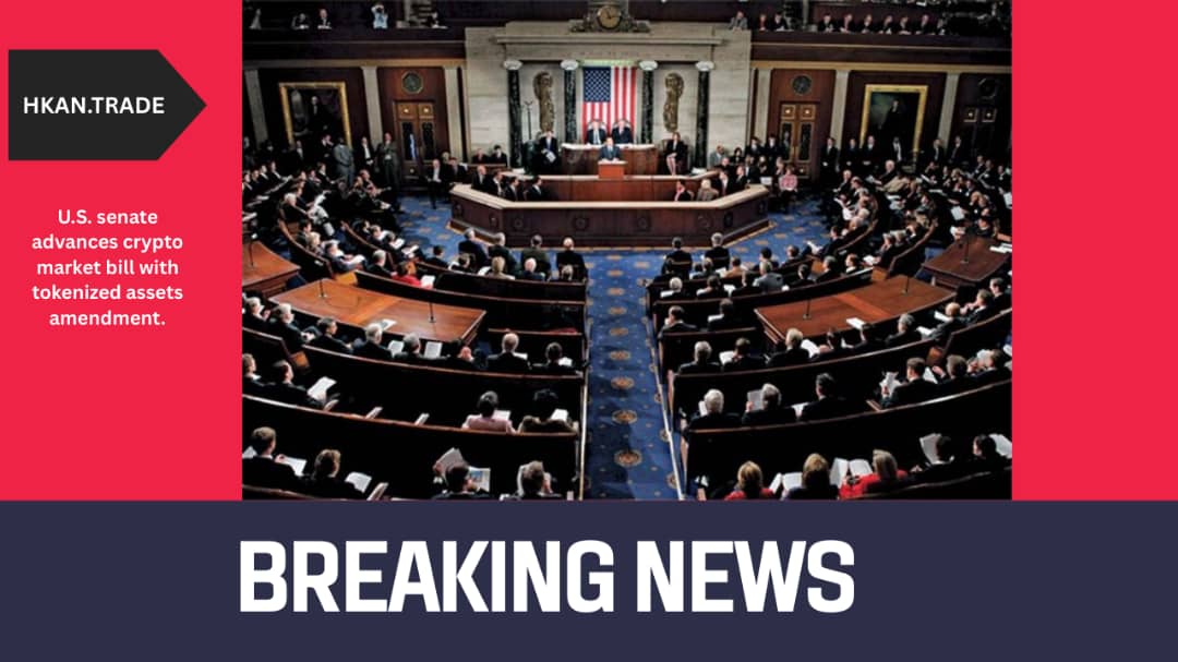 U.S. Senate Advances Crypto Market Bill with Tokenized Assets Amendment